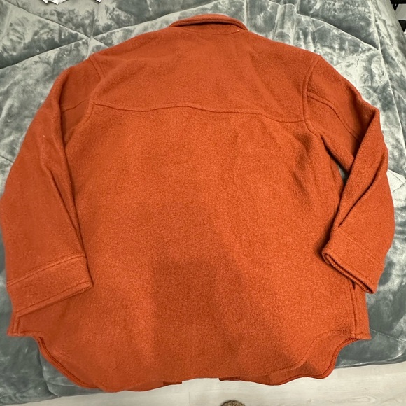 Aritzia Wilfred The Ganna™ Shirt Jacket in Size Medium, Color Rust - Picture 3 of 5